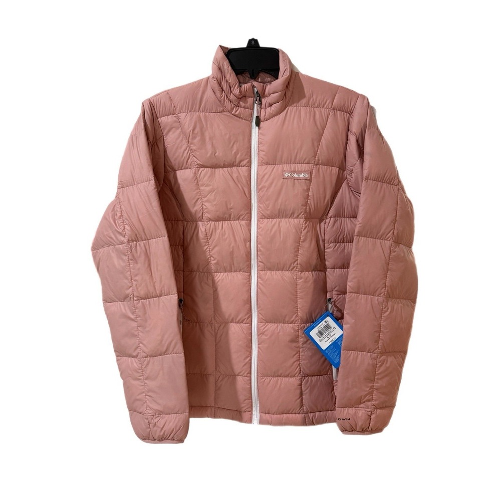 Columbia Voodoo Falls 590 TurboDown‎ II Jacket Womens Small Omni-Heat Pink $160
